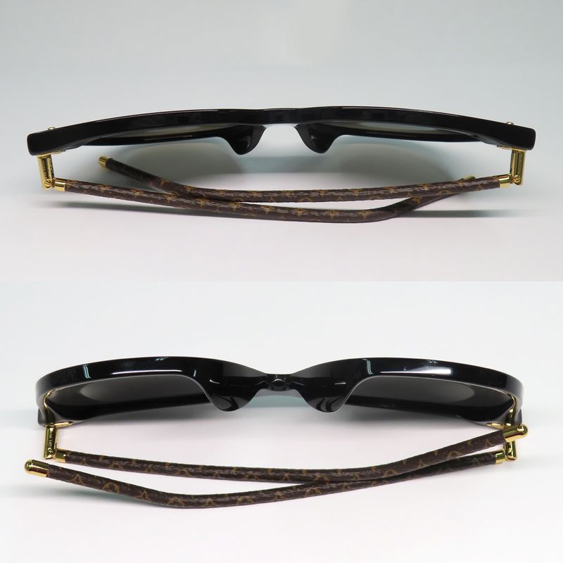 Louis Vuitton Sunglasses Fast Round Z1710 E Monogram Black — view 5