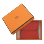 Hermes Bastia Evercolor Rouge Coup Silver Hardware Coin Case