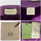 Gucci Cap Purple GG Marmont — view 4