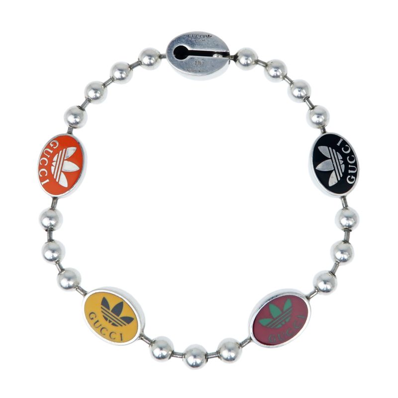 Gucci Adidas Collaboration Bracelet Ball Chain 18 AG 925 Multicolor — view 3