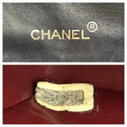 Chanel CC Logo Quilted Lambskin Turnlock Chain Shoulder Bag Black — view 9