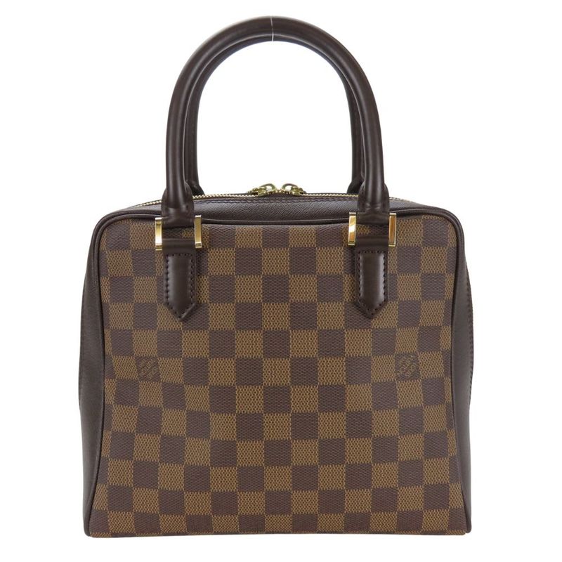 Louis Vuitton Handbag Brera Damier Ebene Brown Gold Hardware — view 3