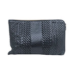 Bottega Veneta Clutch Bag Black Intrecciato Leather — view 3
