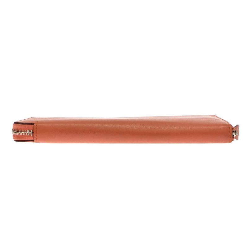 Hermes Azap Classic Round Zip Wallet Peach — view 4