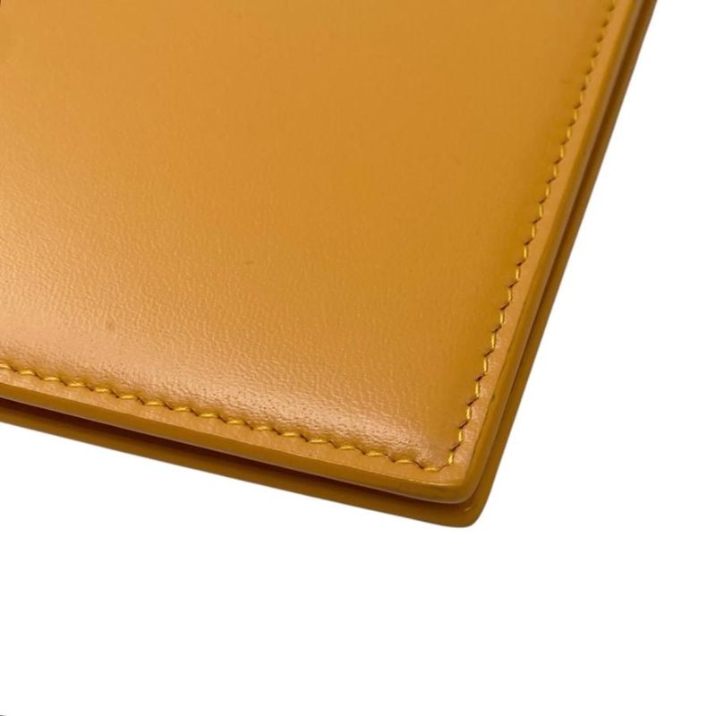 Saint Laurent Shoulder Bag Chain Logo Orange Gold Hardware — view 4