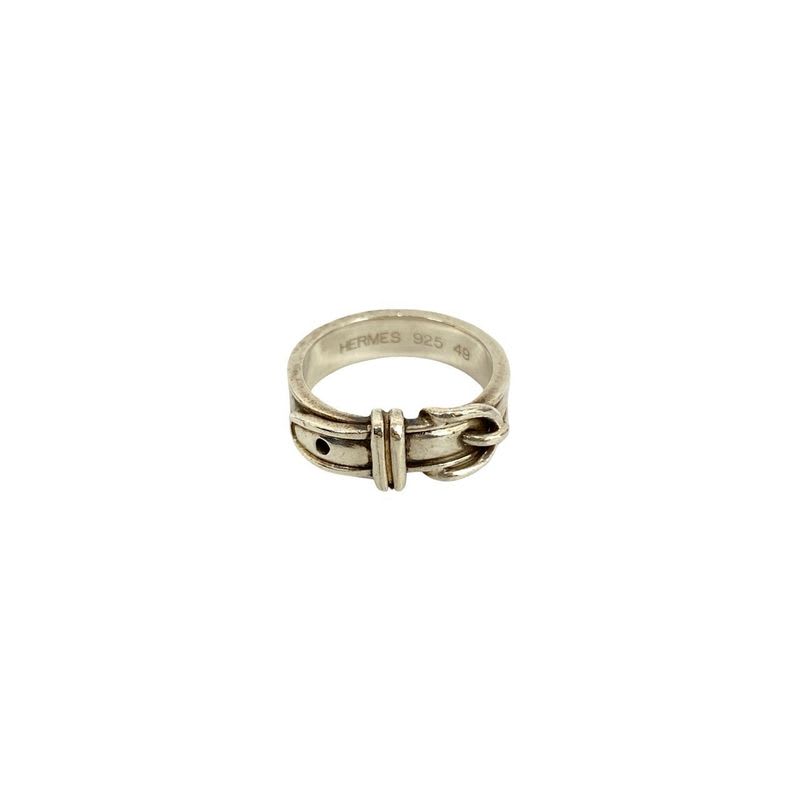 Hermes Suntulle Silver 925 Belt Ring No 8 62422 — view 6
