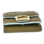 Fendi Trifold Wallet Baguette Green — view 3