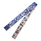 Chanel Scarf Logo CC Silk Blue Pink Multicolor — view 2