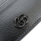 Gucci Card Case Double G Leather Black Small Everyday Use Men — view 6