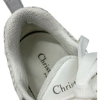 Christian Dior Sneakers Shoes Leather Rubber Fabric White Gray Logo — view 7