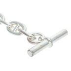 Hermes Chaine Dancre TGM Silver Bracelet 11 Link — view 5