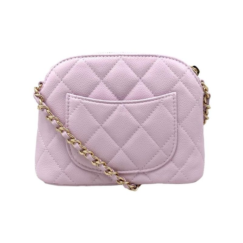 Chanel Shoulder Bag Mini Chain Wallet Ap4000 Quilted Caviar Leather — view 2