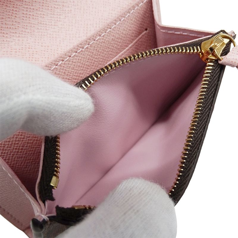 Louis Vuitton Wallet Coin Case Damier Canvas Porte Monnaie Rosalie — view 7