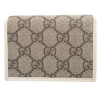 Gucci Horsebit GG Supreme Leather Beige Compact Wallet Bifold — view 3