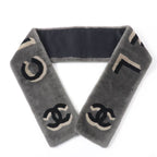 Chanel 20 B Aa7074 Mouton Lined 100% Cashmere Coco Mark Logo Design Tippet Shawl — view 3