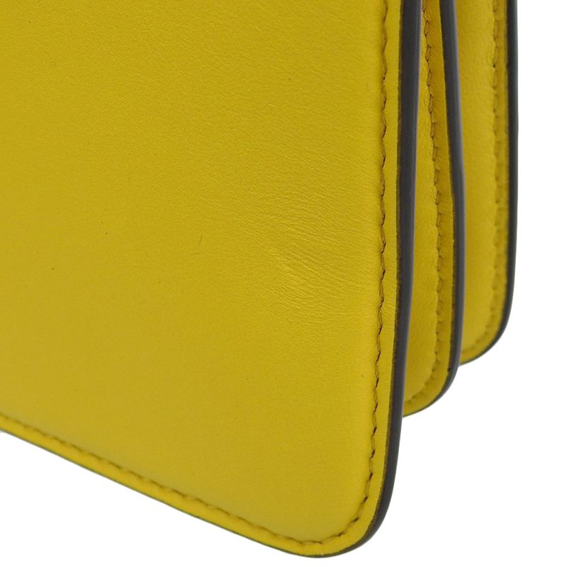 Fendi Peekaboo Shoulder Yellow Bag — view 4