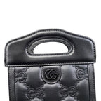 Gucci Shoulder Bag Mini Top Handle GG Matelasse Black Purple — view 8