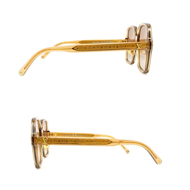 Louis Vuitton Sunglasses Aura Square Ambre Z3045 E Gdhardware — view 5
