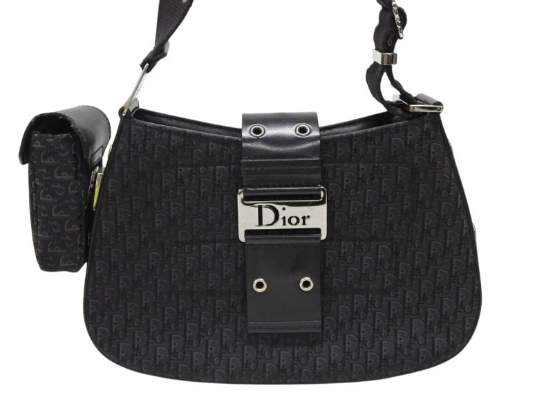 Dior Trotter Line Street Chic Shoulder Bag Black — view 2