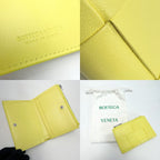 Bottega Veneta Maxi Intrecciato Yellow Bifold Wallet Leather — view 7