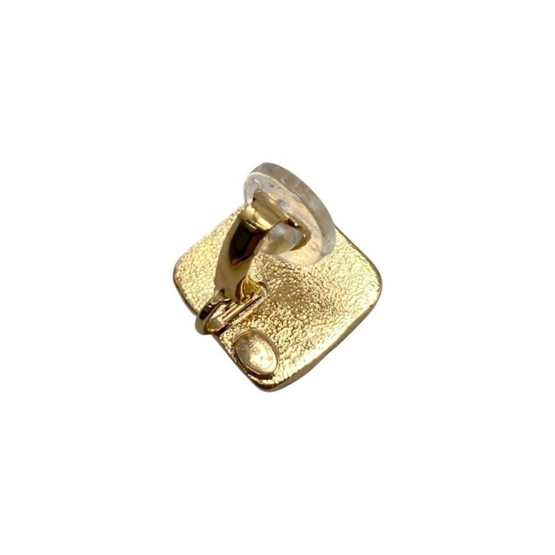 Chanel Earrings Square Coco Mark Abc253 Black — view 5