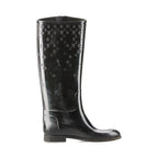 Louis Vuitton Monogram Drops Line Rubber Long Boots 36 Black — view 3