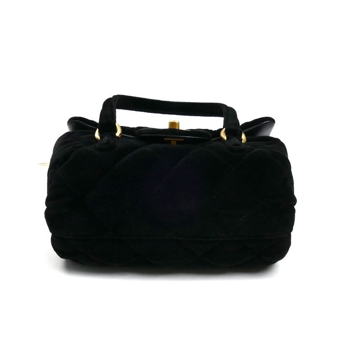 Chanel Velvet Mini Beau Ring 2024 VIP Christmas 2 way Shoulder Bag Black — view 3