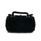 Chanel Velvet Mini Beau Ring 2024 VIP Christmas 2 way Shoulder Bag Black — view 3
