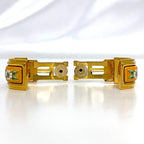 Hermes Earrings Gold GP Cloisonne — view 6