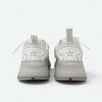 Christian Dior Sneakers Shoes Leather Rubber Fabric White Gray Logo — view 5
