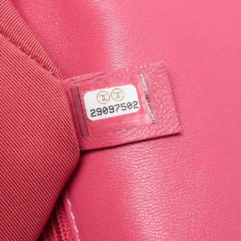 Chanel 19 Quilted 2-Way Chain Shoulder Lambskin Pink With Gold And Silver — view 9