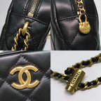 Chanel Mini Camera Case As2857 Faux Pearl Chain Shoulder Bag Lambskin — view 8