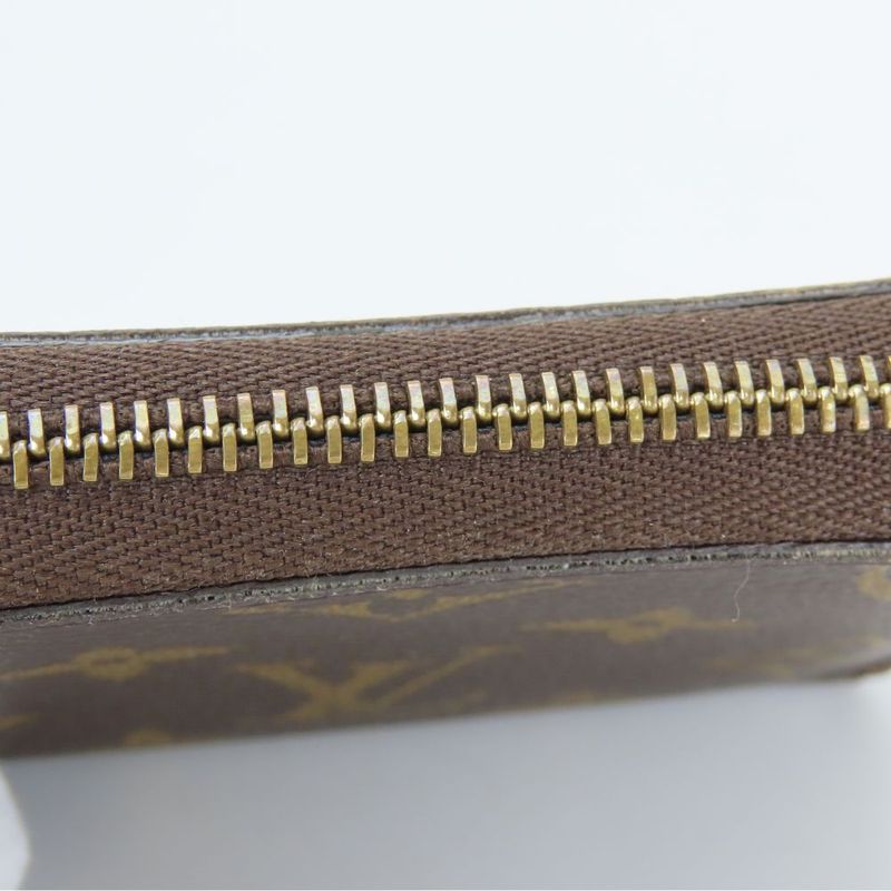 Louis Vuitton Coin Case Zippy Purse Round Zipper Monogram Brown — view 4