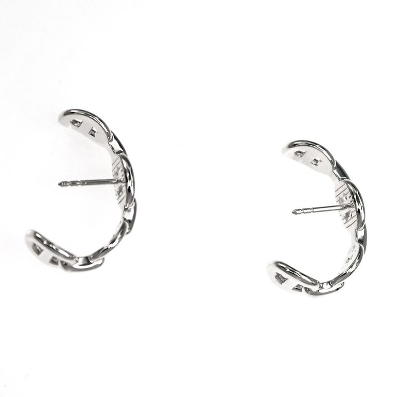 Hermes Earrings Chaine D'ancre Pair AG 925 Silver Accessories — view 7