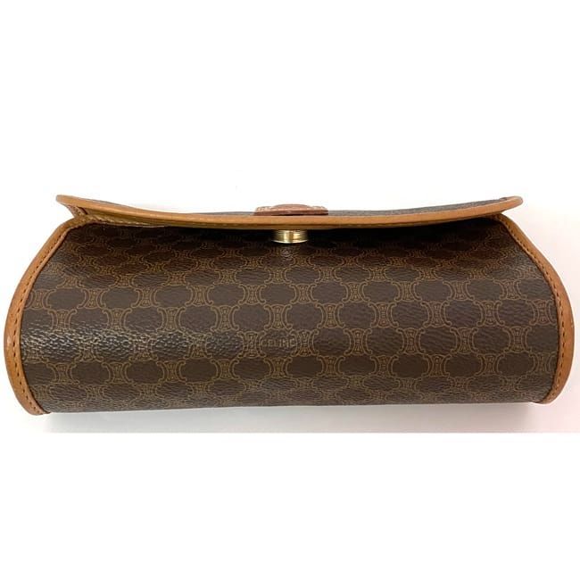 Celine Pouch Brown Macadam Leather — view 7