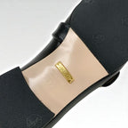 Gucci Double G Loafers Leather Shoes Black Gold GG Marmont — view 8