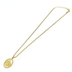 Christian Dior GP Emblem Circle Necklace Gold — view 6