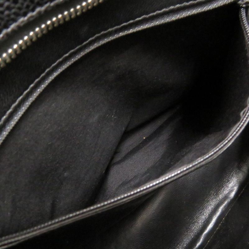 Chanel Medallion Tote Caviar Leather Black Silver Hardware 7 th Bag — view 7