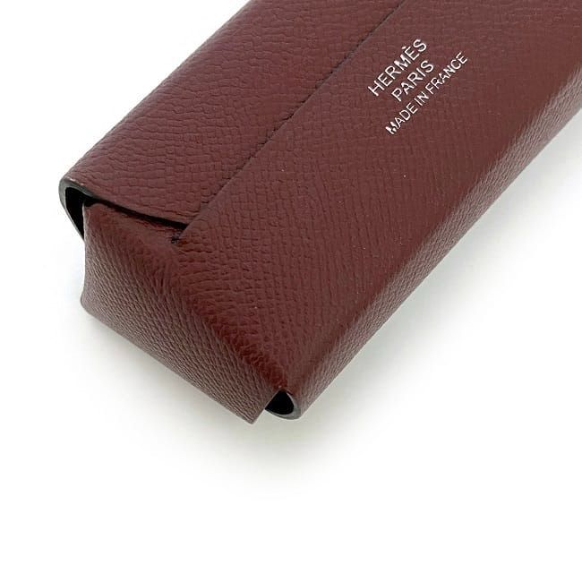 Hermes Lip Case Miroir Bordeaux Rouge Ash — view 4