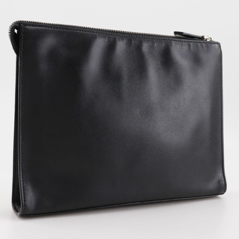 Fendi Bugs Monster 7 Va433 Calf Black Clutch Bag — view 3