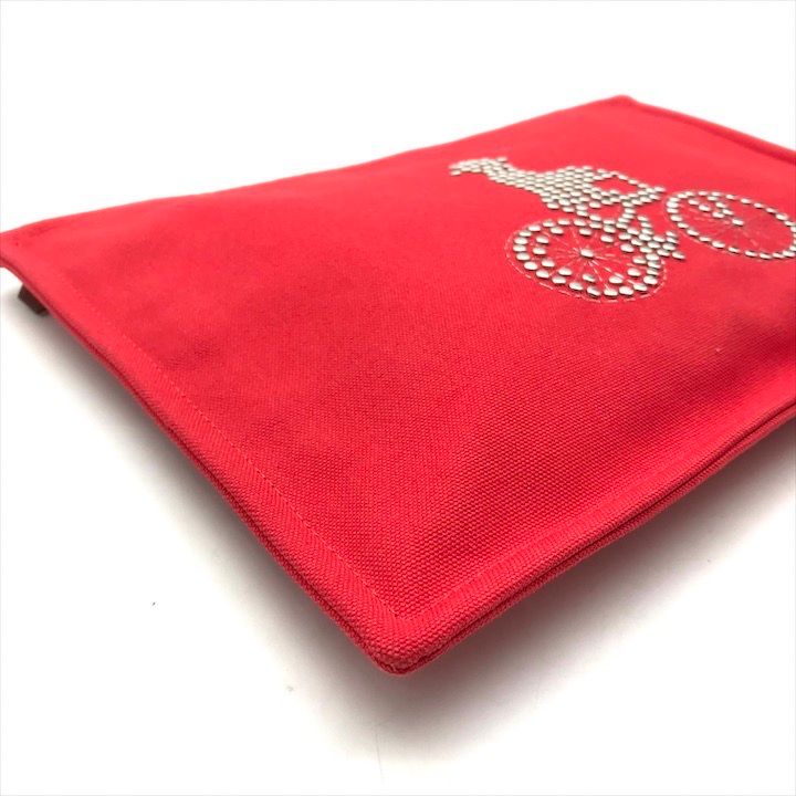 Hermes Velocipedist Bicycle Flat Pouch Red — view 5