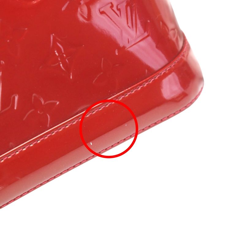 Louis Vuitton Monogram 2-Way Bag Alma BB Handbag Red — view 8
