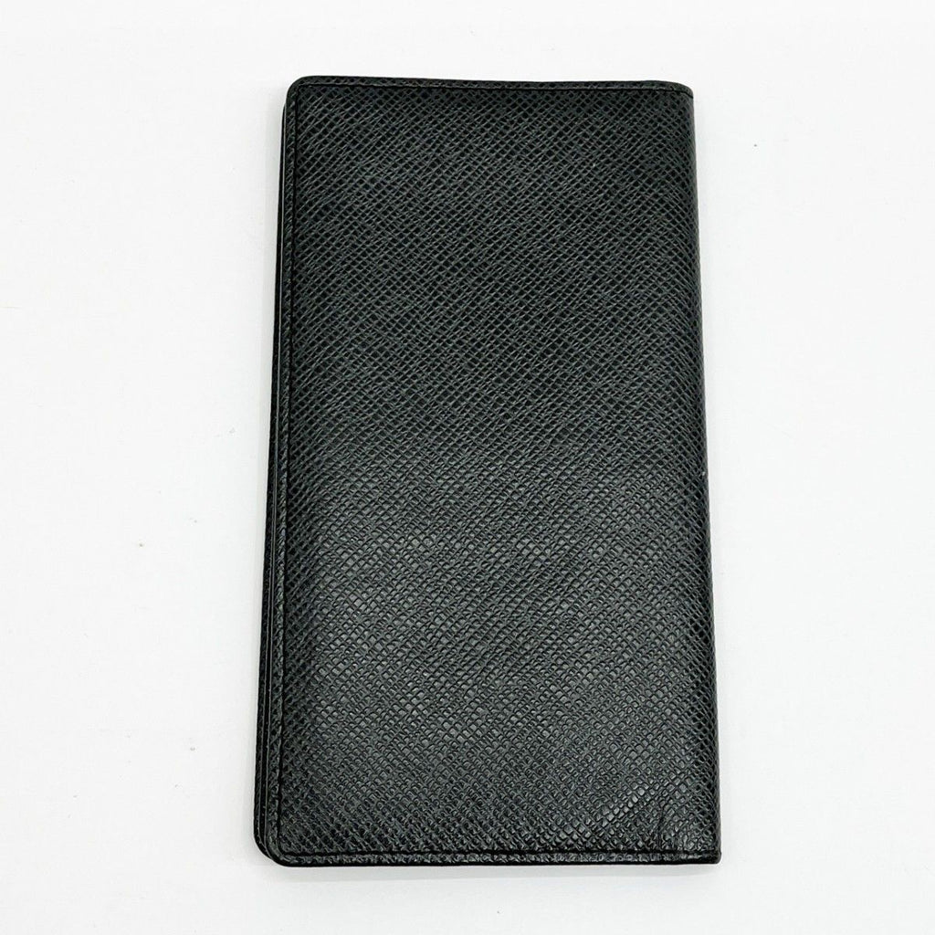 Louis Vuitton Long Wallet Taiga Card Holder Credit Black — view 5