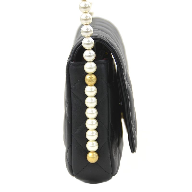 Chanel Shoulder Lambskin Black Wallet — view 2