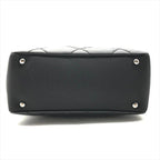 Chanel CC Logo Paris Biarritz PM Hand Bag Black Jacket — view 3