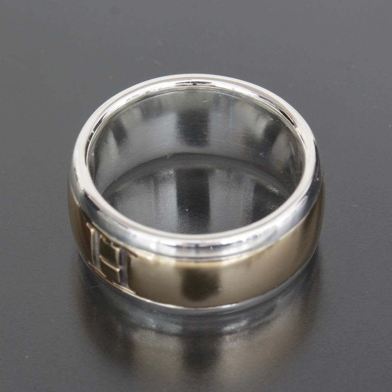 Hermes H Logo Ring No 8 18K SV 925 Special Price Inner Box E1736 — view 4