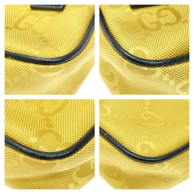 Gucci Nylon GG Pattern Off the Grid Body Bag Yellow — view 6