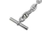 Hermes Bracelet Chaine D'ancre TGM B 011 AG 925 11 Frames Silver — view 6