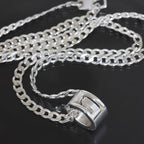 Gucci Cutout G Necklace Silver 925 E1370 — view 4
