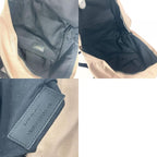 Saint Laurent Paris Backpack Logo Canvas Leather Pink Beige — view 9